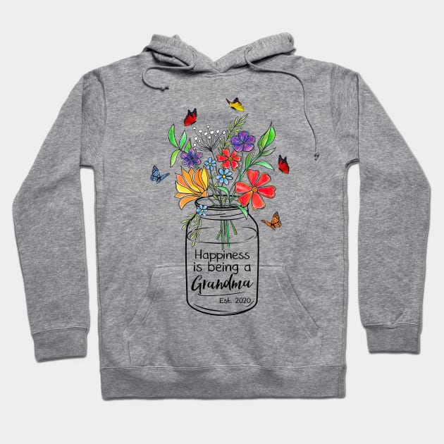 Happiness Is Being A Grandma Est Hoodie by Sunset beach lover